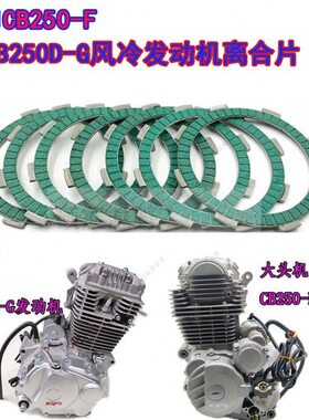 宗申CB250发动机离合器片原厂OTOM白板机大头机摩擦片钢片CQR T4