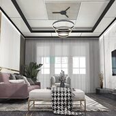 集成吊顶铝蜂窝大板客厅餐厅厨房卫生间卧室阳台天花装 饰材料全套