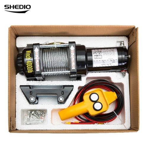 晟雕越野车电动绞盘/车载小吊机电动绞盘/汽车绞盘4000磅12V