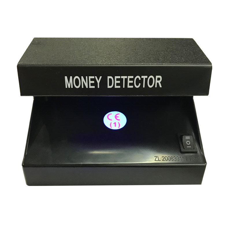 包邮小型便携式验钞机紫光荧光灯迷你台式紫外线鉴别电池插电两用