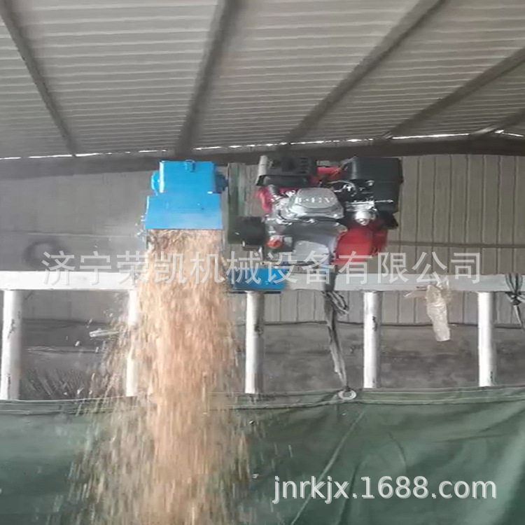 汽油款吸粮上料机产量10吨粮食软管抽吸机移动汽油螺旋软管上料机