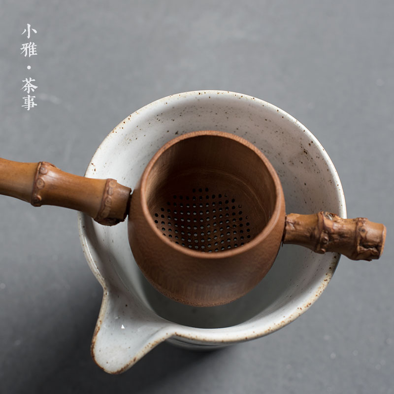 藤编茶道六君f子套装 手工竹制草编茶艺组合 茶夹茶勺养壶笔配件