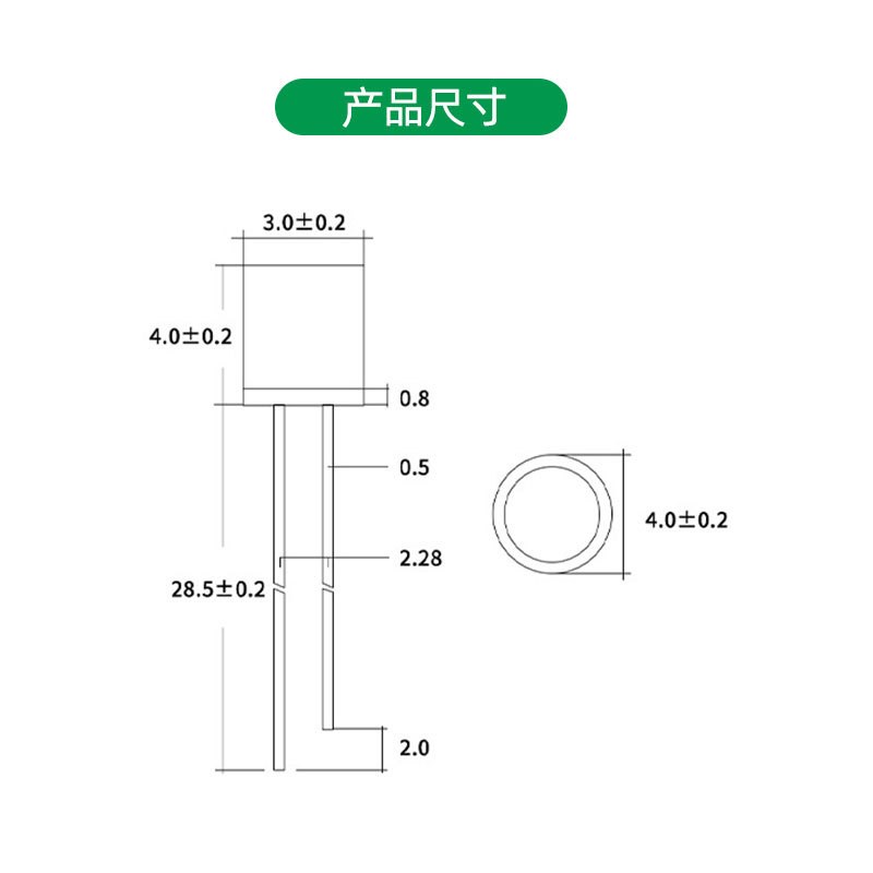现货F5/5MM平头红黄蓝绿白光 直插发光二极管F5平头高亮LED灯珠