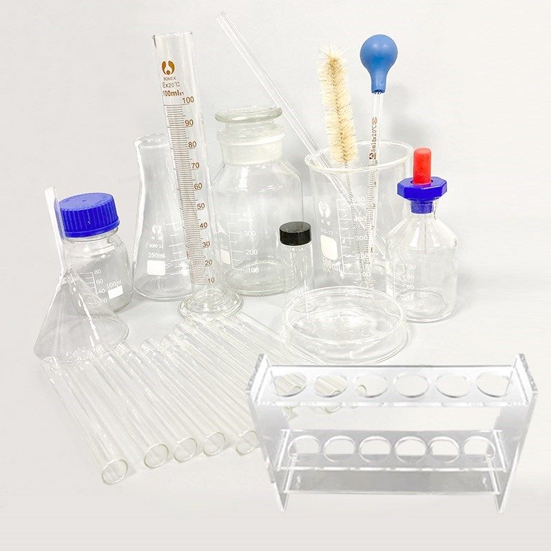 玻璃器皿+c锥形+烧瓶瓶+实验室+胶头仪器+烧杯+滴管用品试管(62)