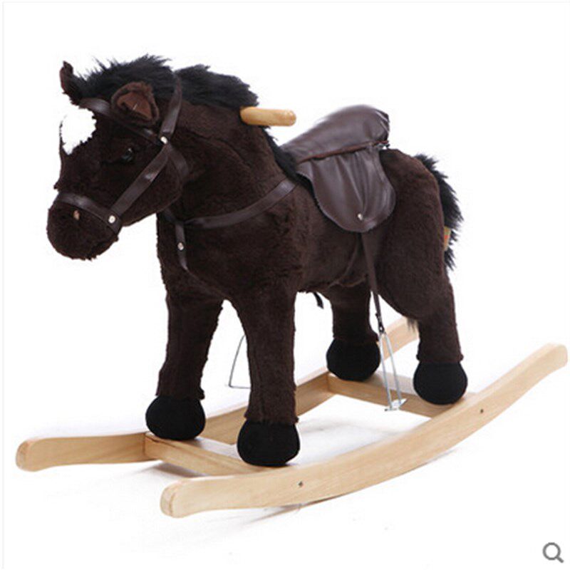宝宝摇摇马木马摇椅实木两用1-6岁大号婴儿童男女孩益智玩具音乐