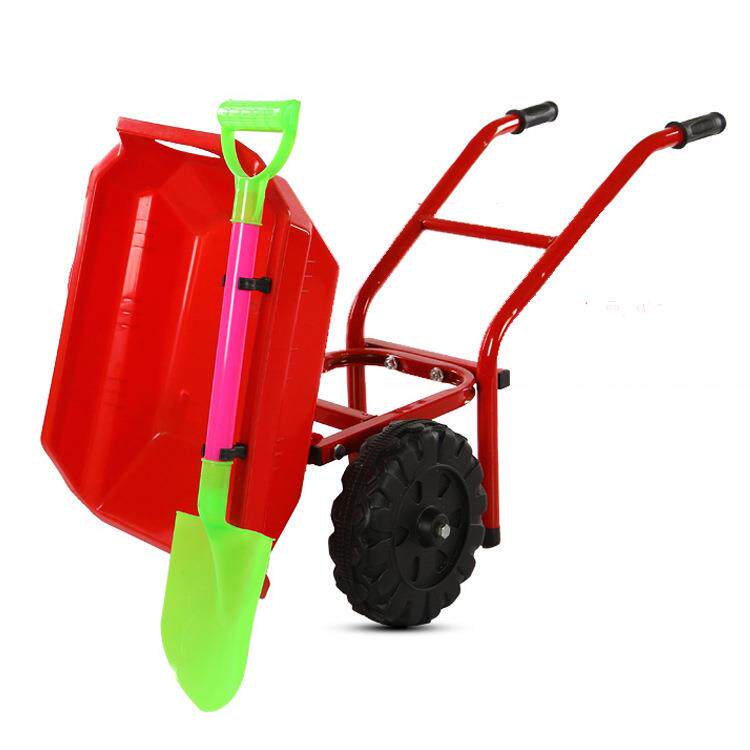 -8工程车大号沙滩1独轮手推车翻斗小推车儿童岁玩具玩雪玩沙工具