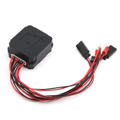 1/10仿真攀爬车TRX4 SCX10 D90电动金属绞盘控制器灯组开关