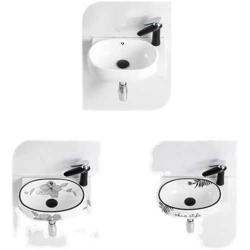 卫生间洗面盆洗手盆挂墙式洗脸盆陶瓷迷你小户型家用阳台面盆挂盆