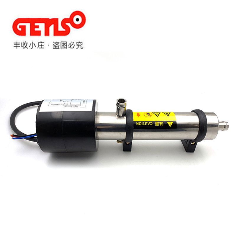 柴油发电机组1kw不锈钢水套加热器可调温2KW发动机预热器