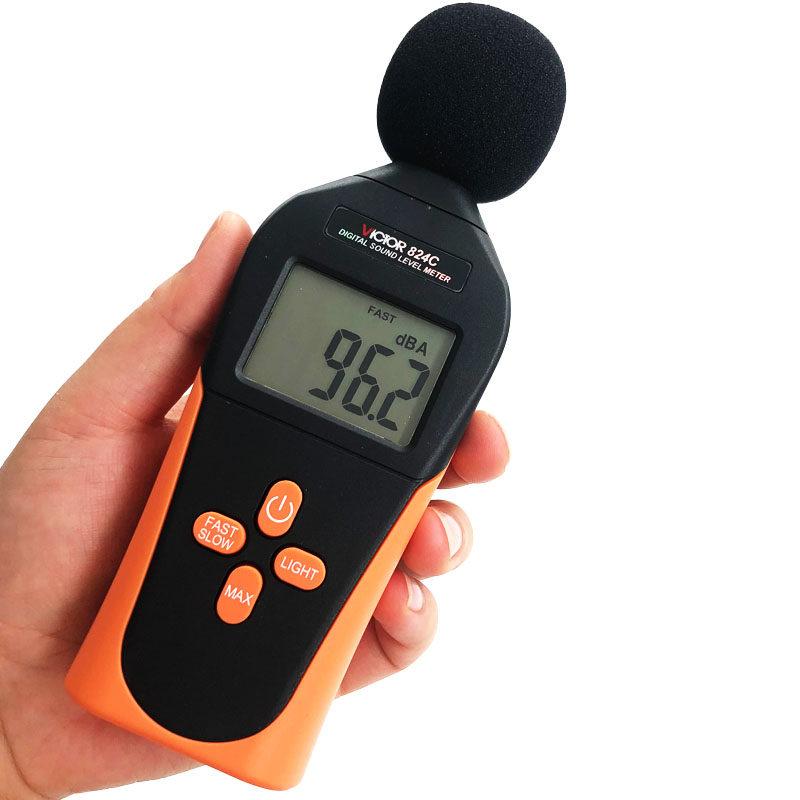 胜利VICTOR 824C迷你型噪音计数字 噪声仪 噪音计 声级计 分贝仪