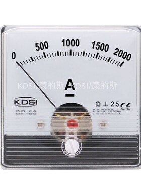 厂家供应 KDSI指针式电流表BP-60N DC75mV 2000A 电焊机用电表