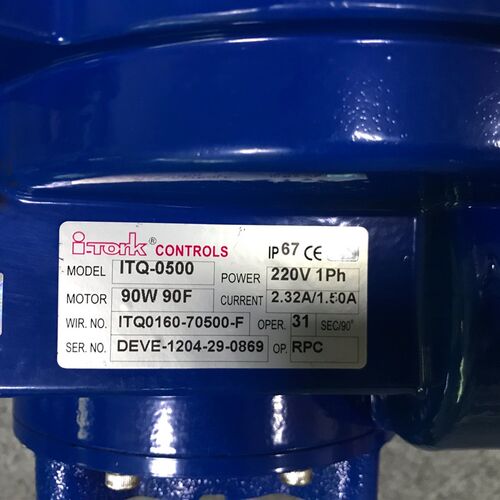 韩国i-tork电动执行器ITQ-0500AV220v90w90f