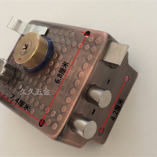 。包邮老式外装门锁防盗门锁木门铁门锁宿舍门锁大门锁保民9228A6