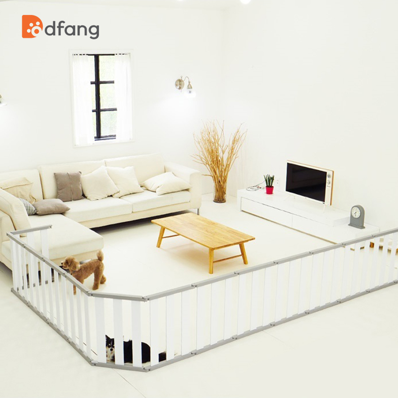 dfang狗围栏栅栏自由组合室内阳台隔H离门狗挡板中小型犬宠物用品