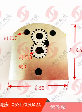 上海/蚌埠铣床 X53T/X5042A 电机 齿轮泵 车床齿轮泵 M10/14 厚22