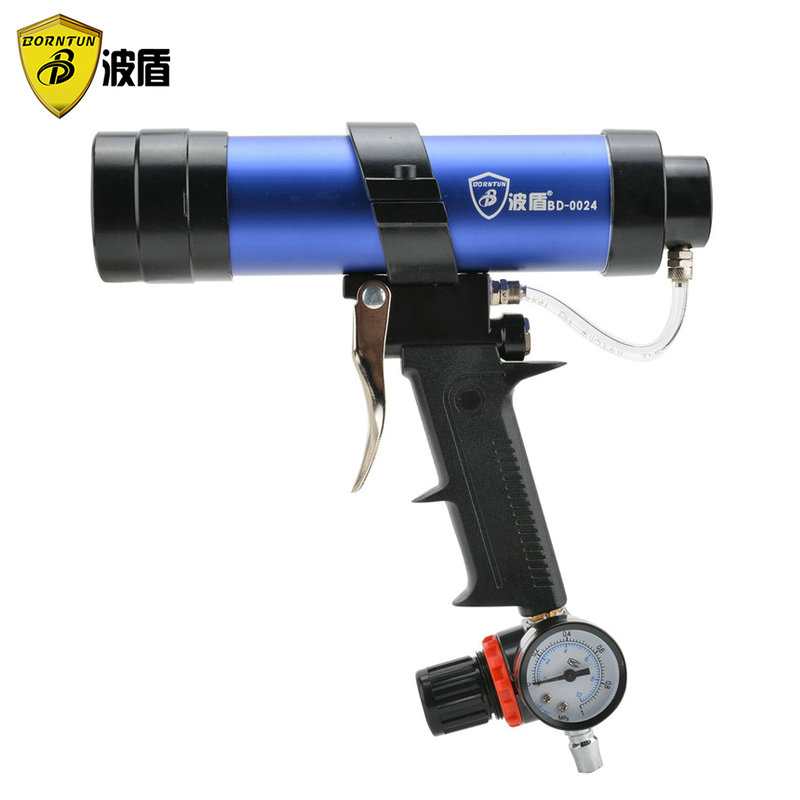 波盾 带调速气动打胶枪 600ml压胶枪 风动软装玻璃胶枪 BD-0026