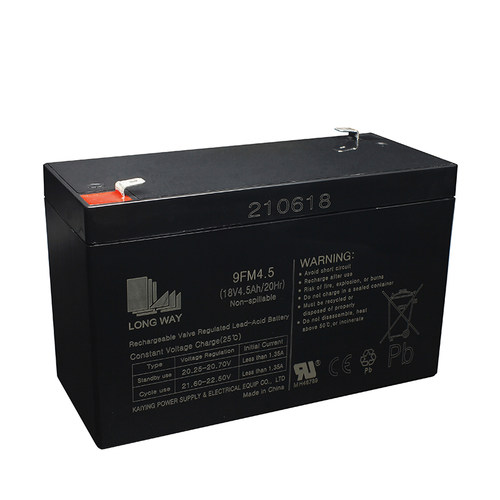 LONGWAY龙威18V4.5a万利达音响9FM4.5Ah铅酸蓄电池户外广场舞电瓶