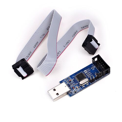 LC-01 51 AVR 编程器 ISP USBASP下载器 USBISP 下载线