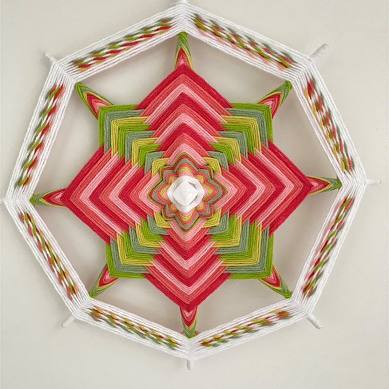 成品曼达拉手工毛线编织装饰工艺男女朋友送教师节礼物 DIY材料包