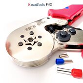 HSC8 6A镀铬管型冷压端子压线钳压接钳接线钳冷压钳