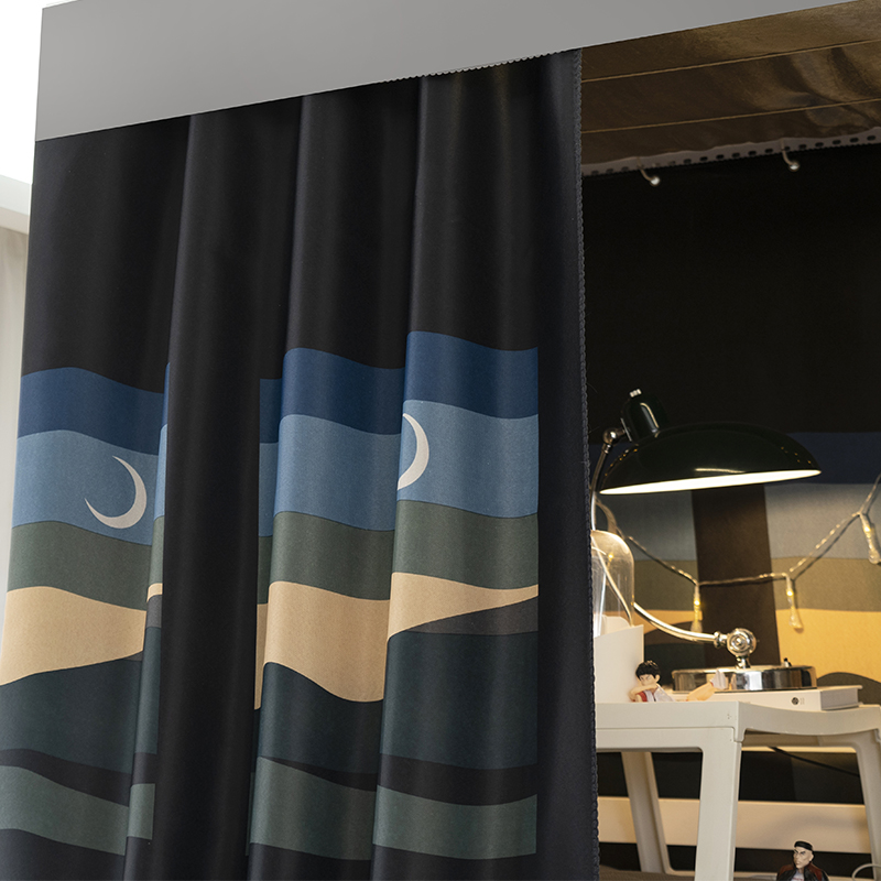 大学生宿舍床f帘强遮光上铺女寝室下铺物理床围挡布窗帘子高低床