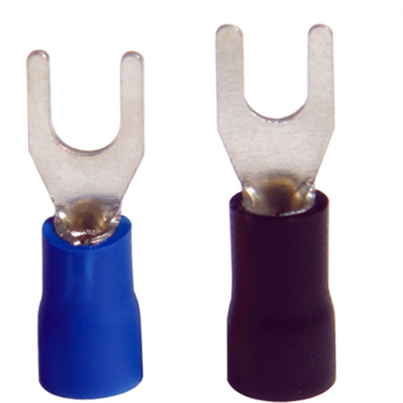 SV2-5S紫铜预绝缘 冷压端子 铜鼻子 U型Y型叉型压线接线端头
