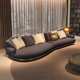 纳威意式 极简岛屿沙发异形贵妃超宽座深羊羔绒布艺大户型客厅沙发