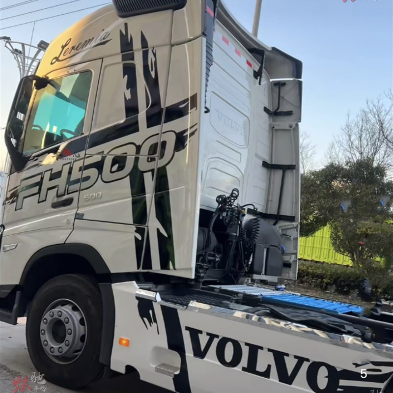 适用沃尔沃新FM牵引车FH500拖挂车车贴拉花大货车拖头车身贴纸