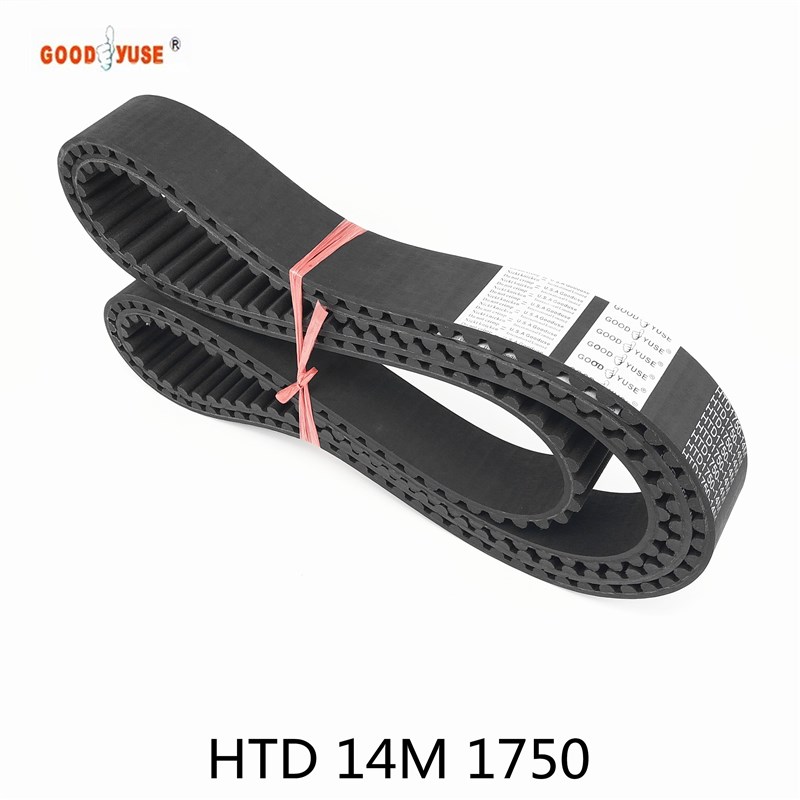 橡胶同步带HTD1750-14M/125齿形皮带STS RPP双面齿同步皮带DA\DB