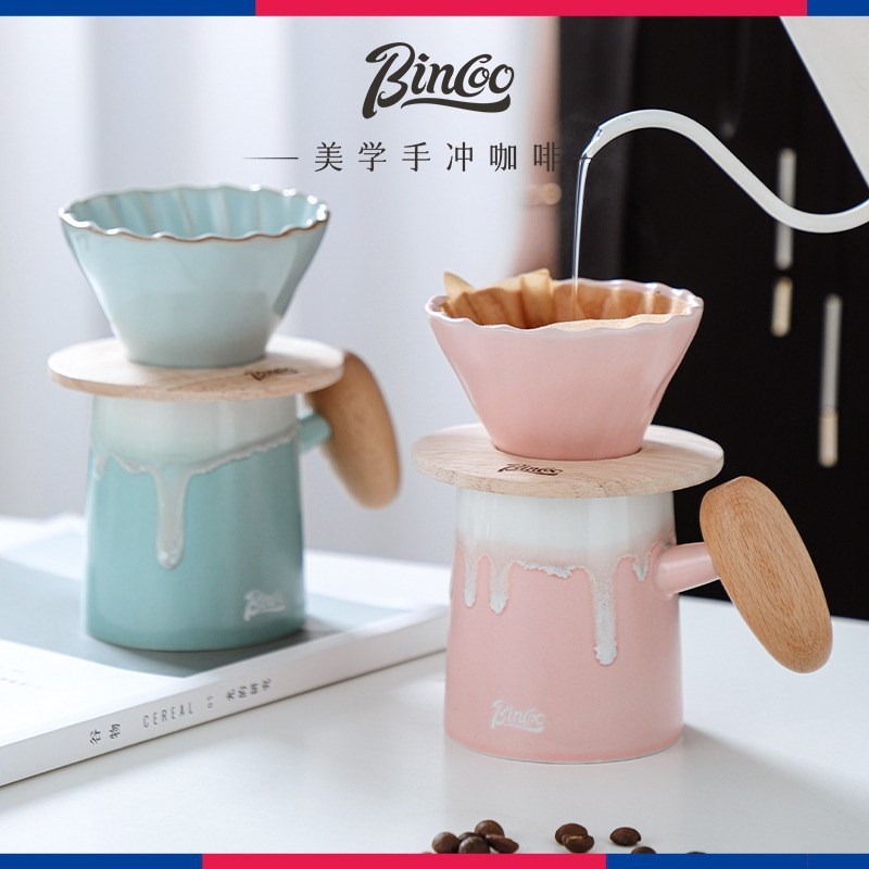 陶瓷手冲咖啡壶套装过滤分享壶高档精致咖啡器具 Bincoo