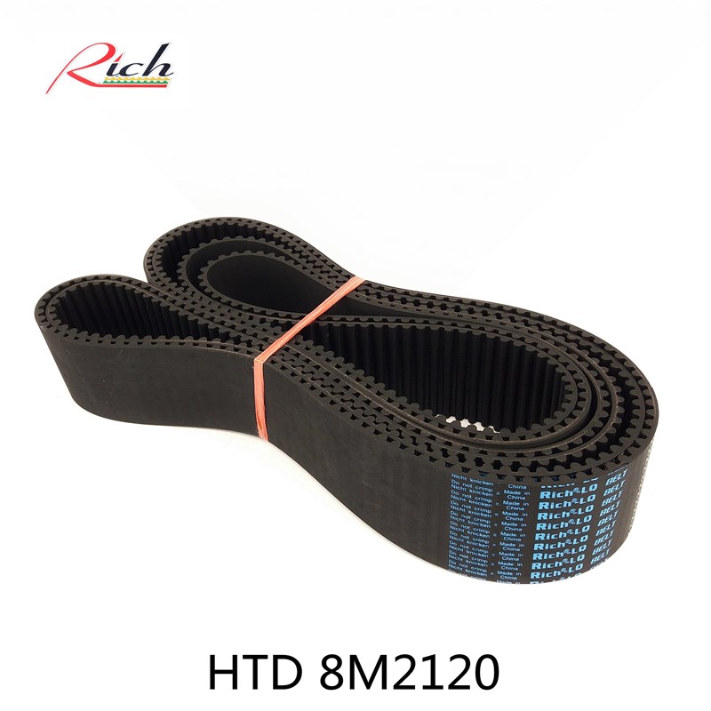 橡胶同步带HTD 8M2120STS RPP YU265双面齿形带DA DB加海绵彩胶