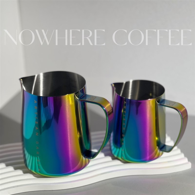 澳洲Artisan Barista适用新手V圆嘴意式咖啡拉花缸打奶内壁带刻度