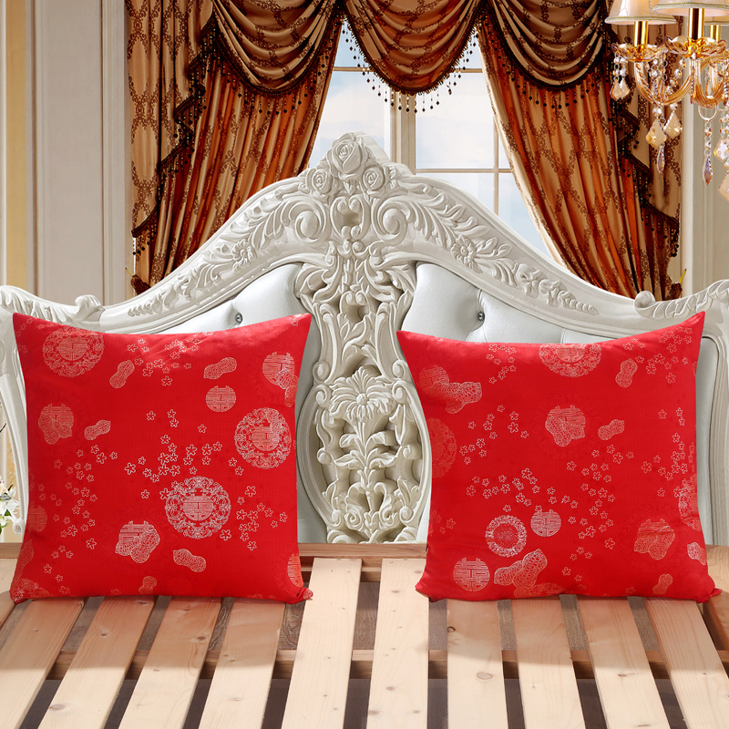 婚庆红色方枕芯60*60正方形靠枕芯单人双人枕头通用长枕头抱枕芯
