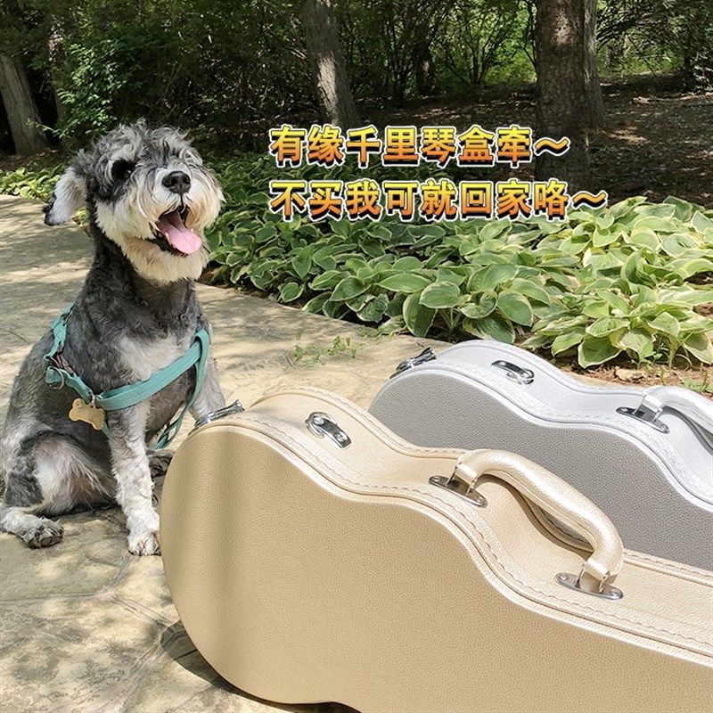 尤克里里彩色图案款23寸26寸 尤克里里盒UKULELE木质加厚琴箱琴盒