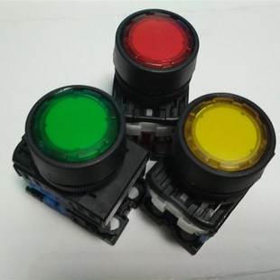 电源启动按扭开关AR22FOL 10E3G 10E3Y S带灯按钮 01E4R 富士