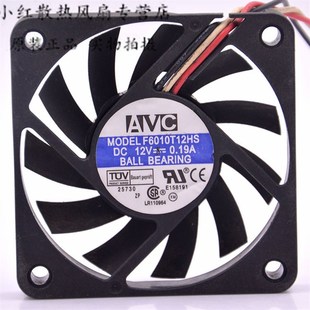 0.19A 6010 机箱 F6010T12HS 超薄风扇 服务器 12V 厘米 AVC 6cm