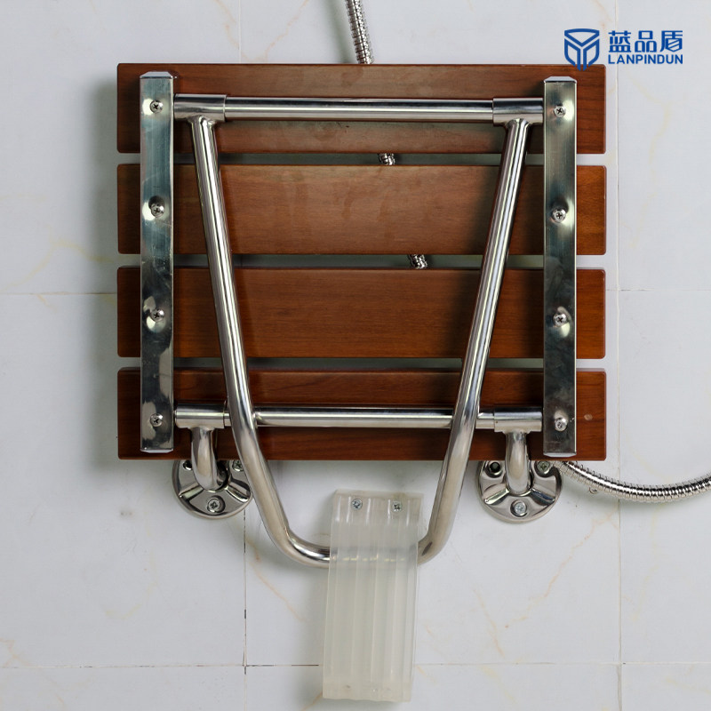 蓝品盾孕妇卫浴洗澡椅浴室安全防护浴椅老年壁挂式无障碍折叠凳