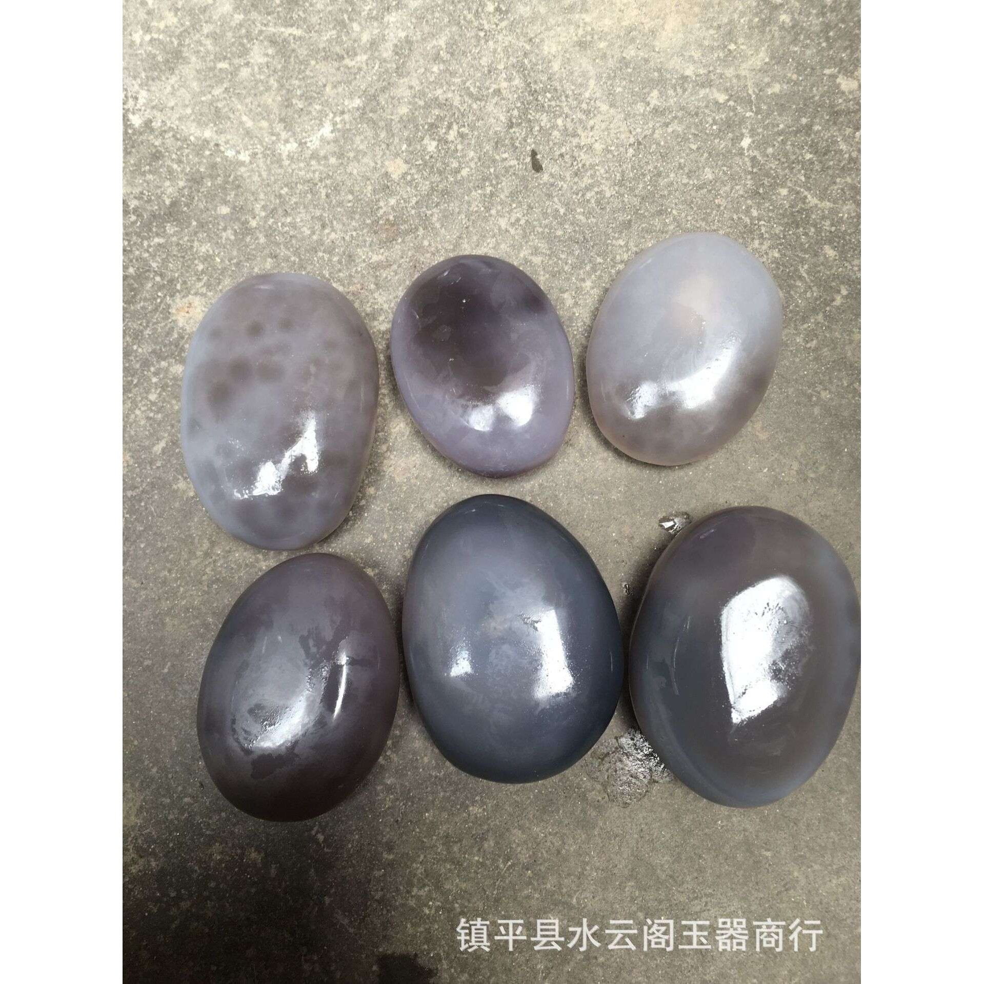 批天然抛光水胆玛瑙把玩手把件 水胆原石摆件 活水胆送礼收藏奇石