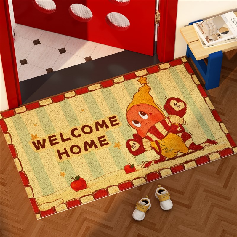 星星人入户进门口前地垫丝圈加厚2025新款家用R自由可裁剪防滑室