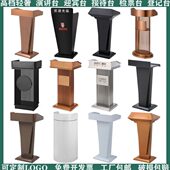 不锈钢讲台门口咨询台导购台售楼部迎宾接待台学校会议发言主持桌