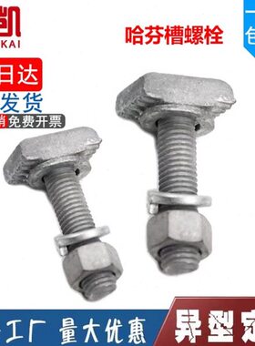 哈芬槽螺栓玻璃幕墙用T型螺栓3823 5025 5234槽用螺丝M12M16M20