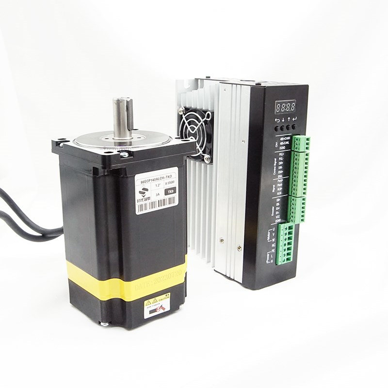 86三相闭环步进电机套装高压220V配2280数显闭环伺服驱动器8/12NM