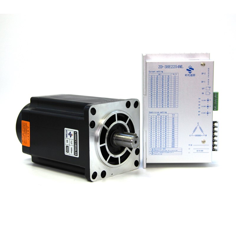 110三相高压步进电机搭配ZD-3HE2254ML三相驱动器5.4A大电流包邮