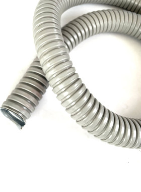 灰色加厚包塑金属软管蛇皮管穿线管电线保护波纹管套管1216202532