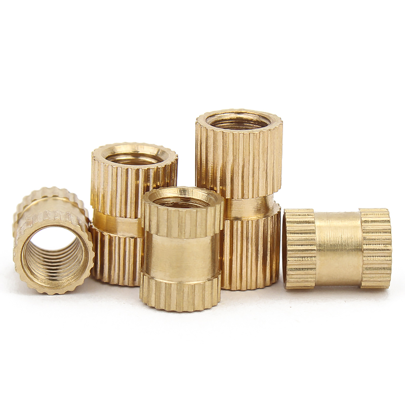 注塑铜螺母 铜镶嵌件铜预埋件铜滚花铜花母M1.4MM2M2.5M3M4M5M6M8
