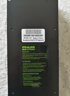 现货MURR穆尔85154沈阳机床7.5A DC24V开关电源ECO-POWER SINGLE