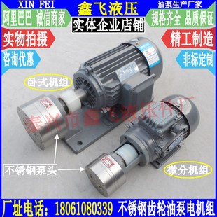 BNS32JZ 电机组装 CBA BDG32JZ不锈钢化工泵齿轮泵 置 B32JZ