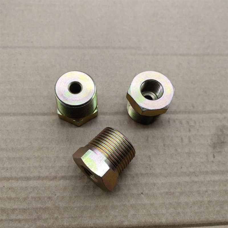 外丝PT3/4- 转内丝M14*1.5压力表接头高压铁材料外表镀锌0614