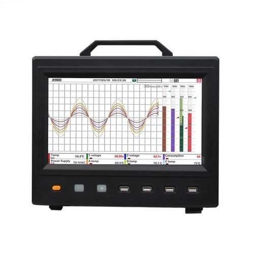 金科JK9000-8无纸数据记录仪多路温度巡检仪测试仪高精度曲线视图