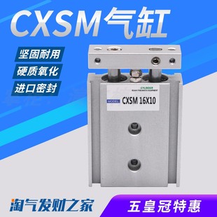 10X20X25X30X35X50 小型气动双轴TR双杆气缸CXSM6